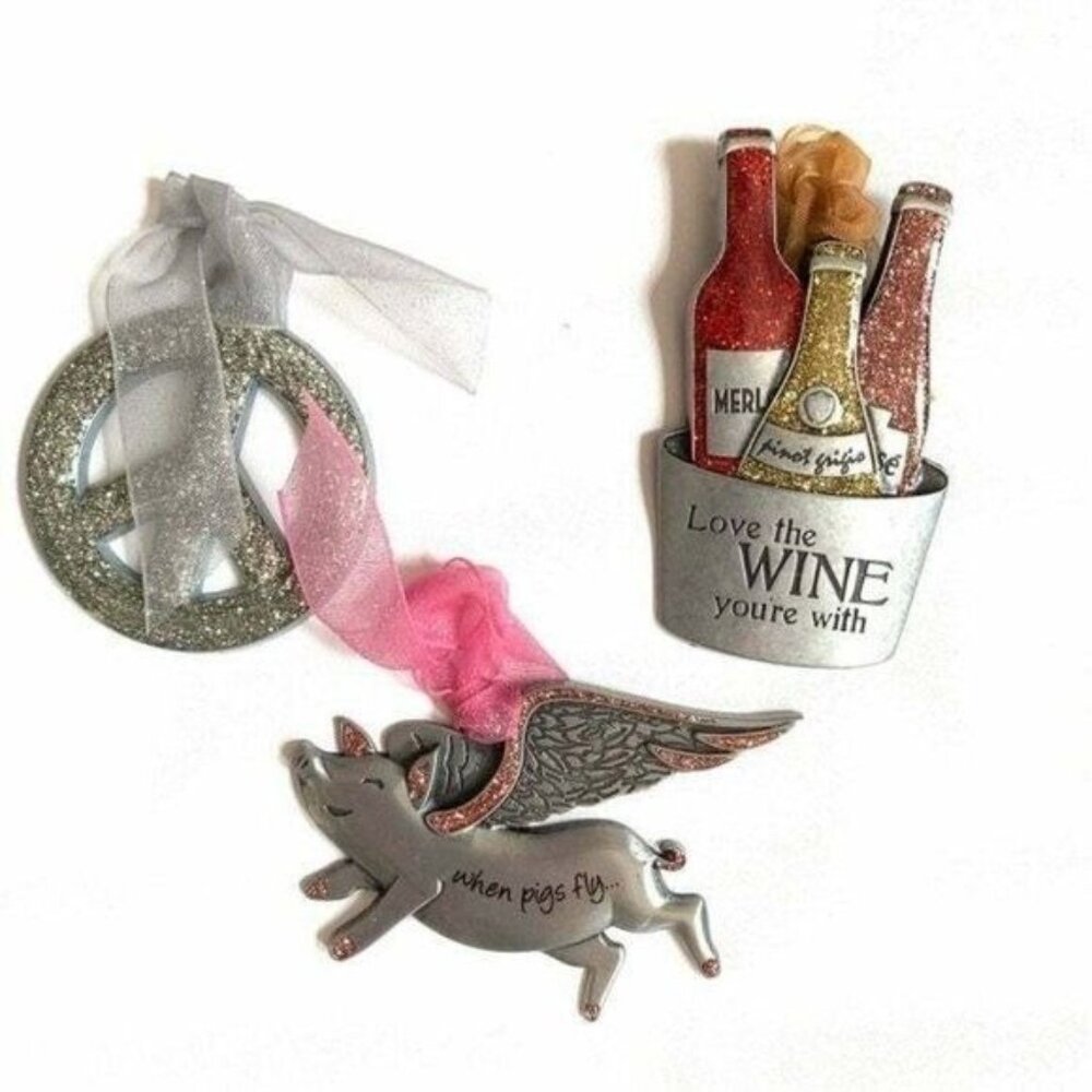 Gloria Duchin Bundle of 3 Christmas Ornaments